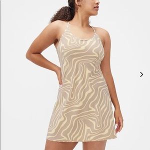 Outdoor voices exercise dress pampas swirl
